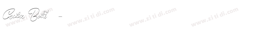 Cecilia Bold 字体字体转换